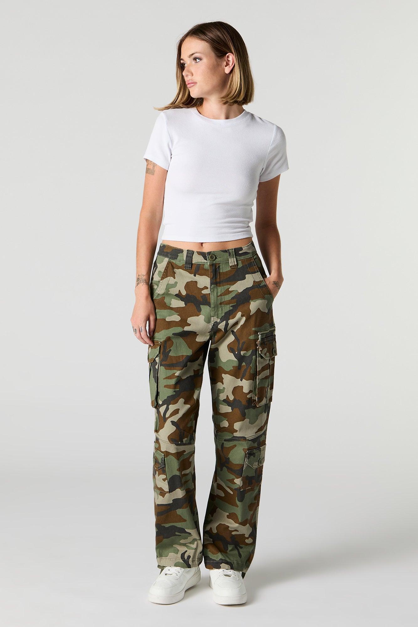 Tie Hem Straight Leg Cargo Pant Female Product Image