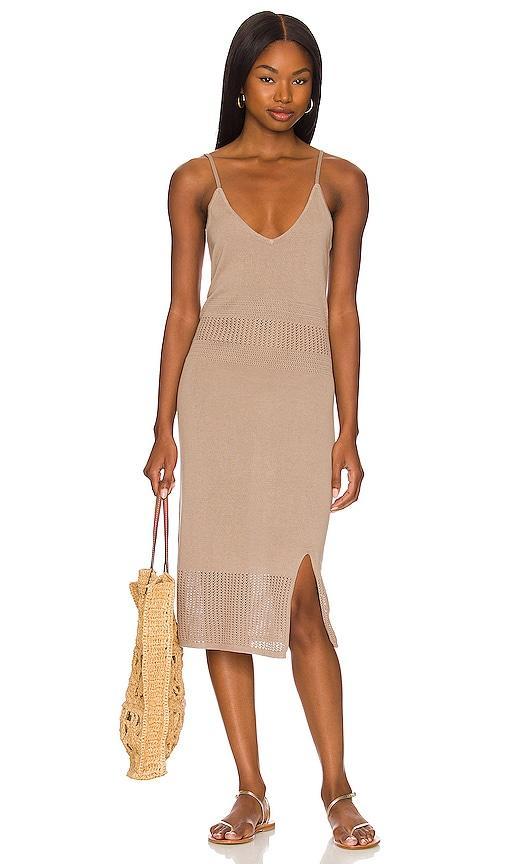 bobi Los Angeles Crochet Cami Midi Dress Women's Clothing Product Image