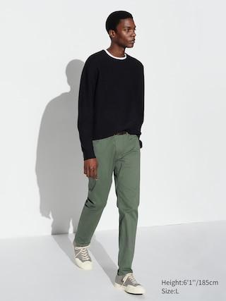 Mens Ultra Stretch Color Jeans Olive XS UNIQLO US Product Image