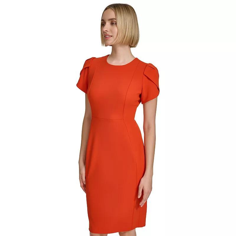 Womens Andrew Marc Marc New York Tulip Sleeve Sheath Dress Product Image