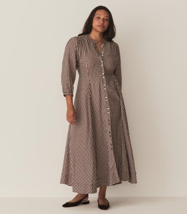 MARIELLE DRESS -- DELPHINE PLAID Product Image