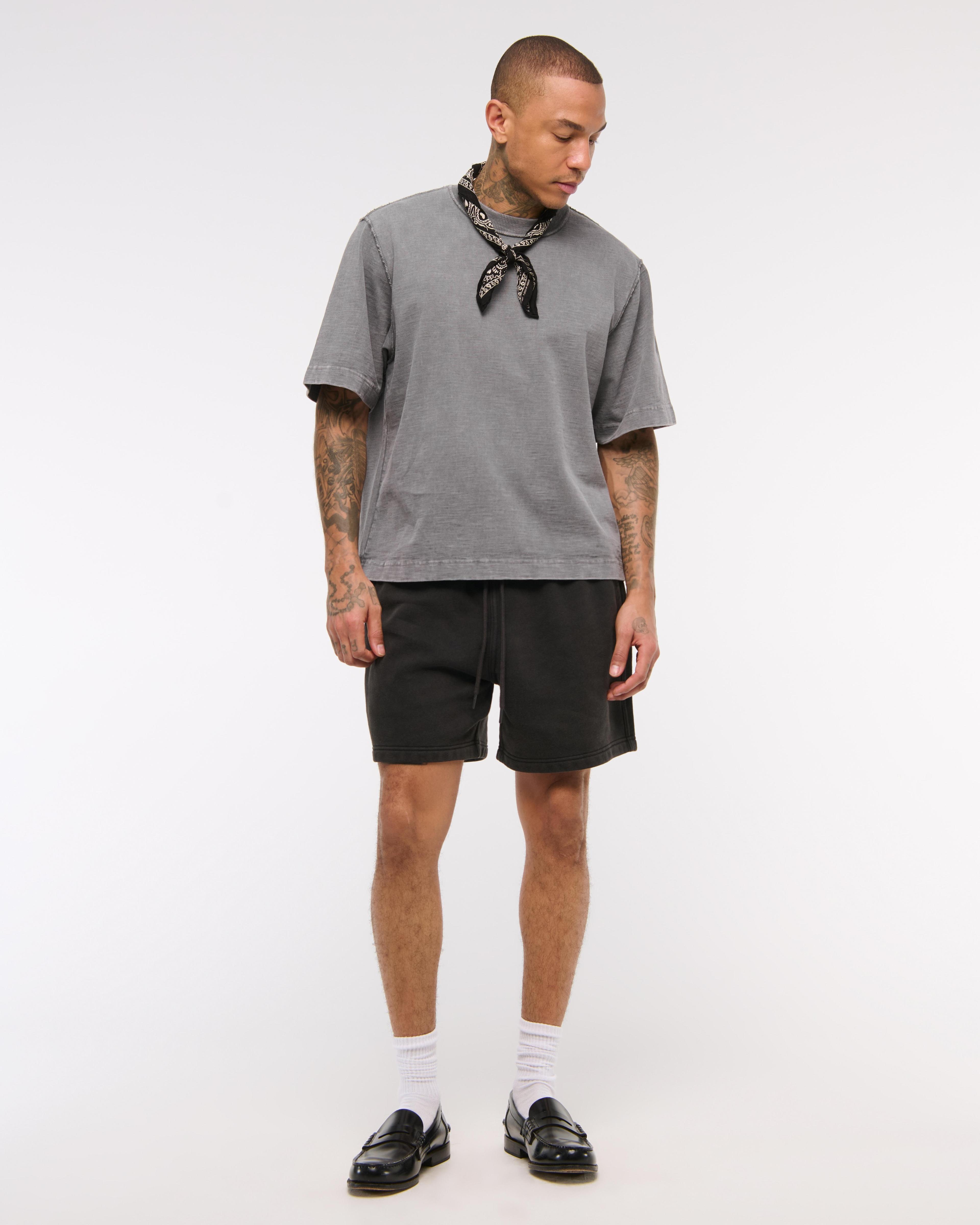 Premium Heavyweight Slub Cropped Tee Product Image