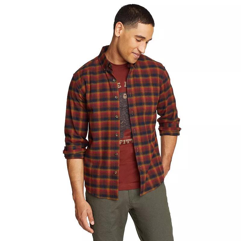 Mens Eddie Bauer Field Flannel Button-Down Shirt Product Image