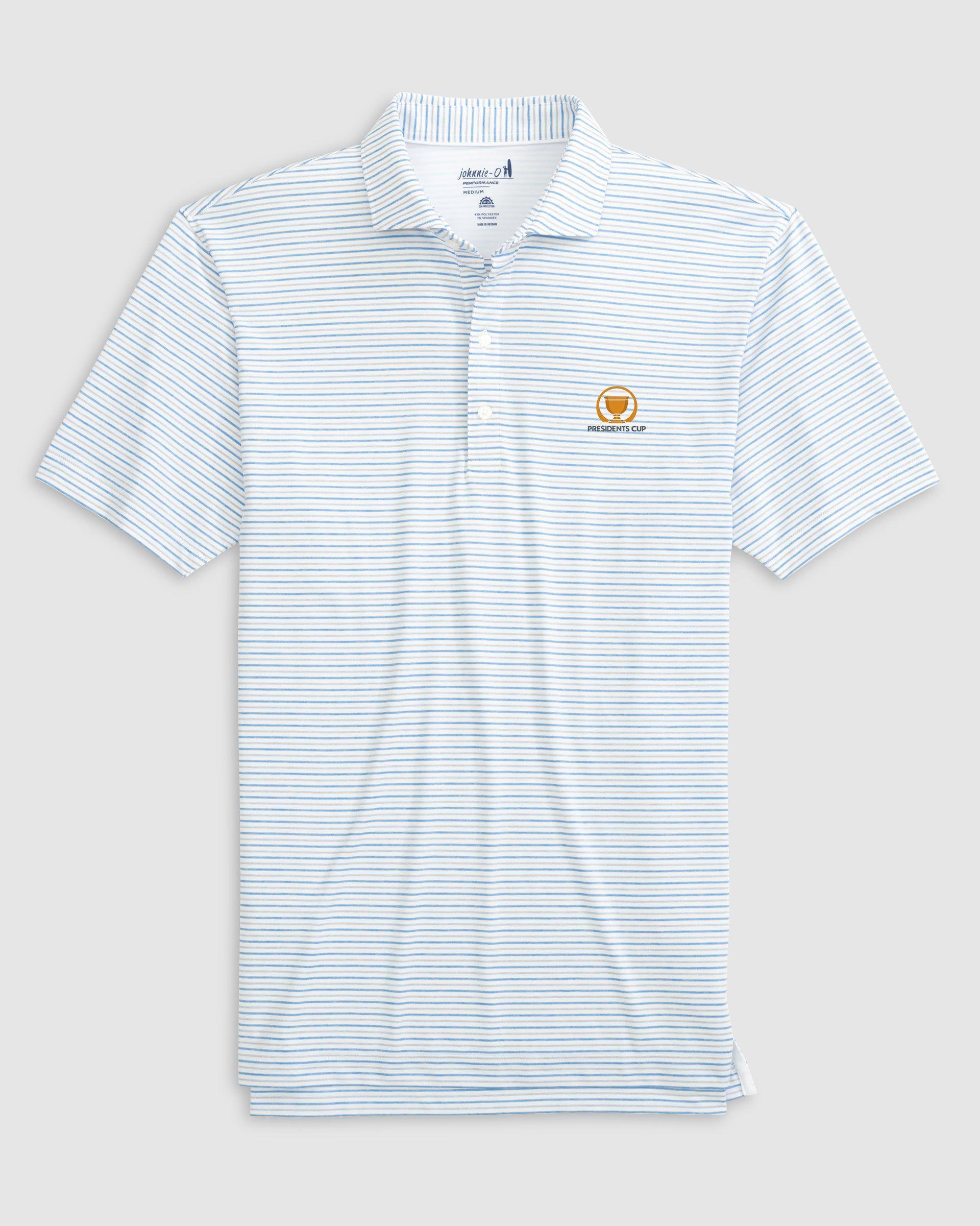 2024 Presidents Cup Vik Striped Jersey Performance Polo Product Image