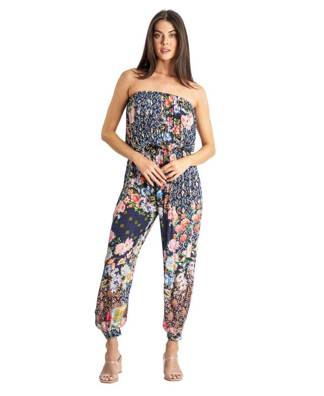 La Moda Clothing Womens Strapless Ankle Cuff Jumpsuit Product Image