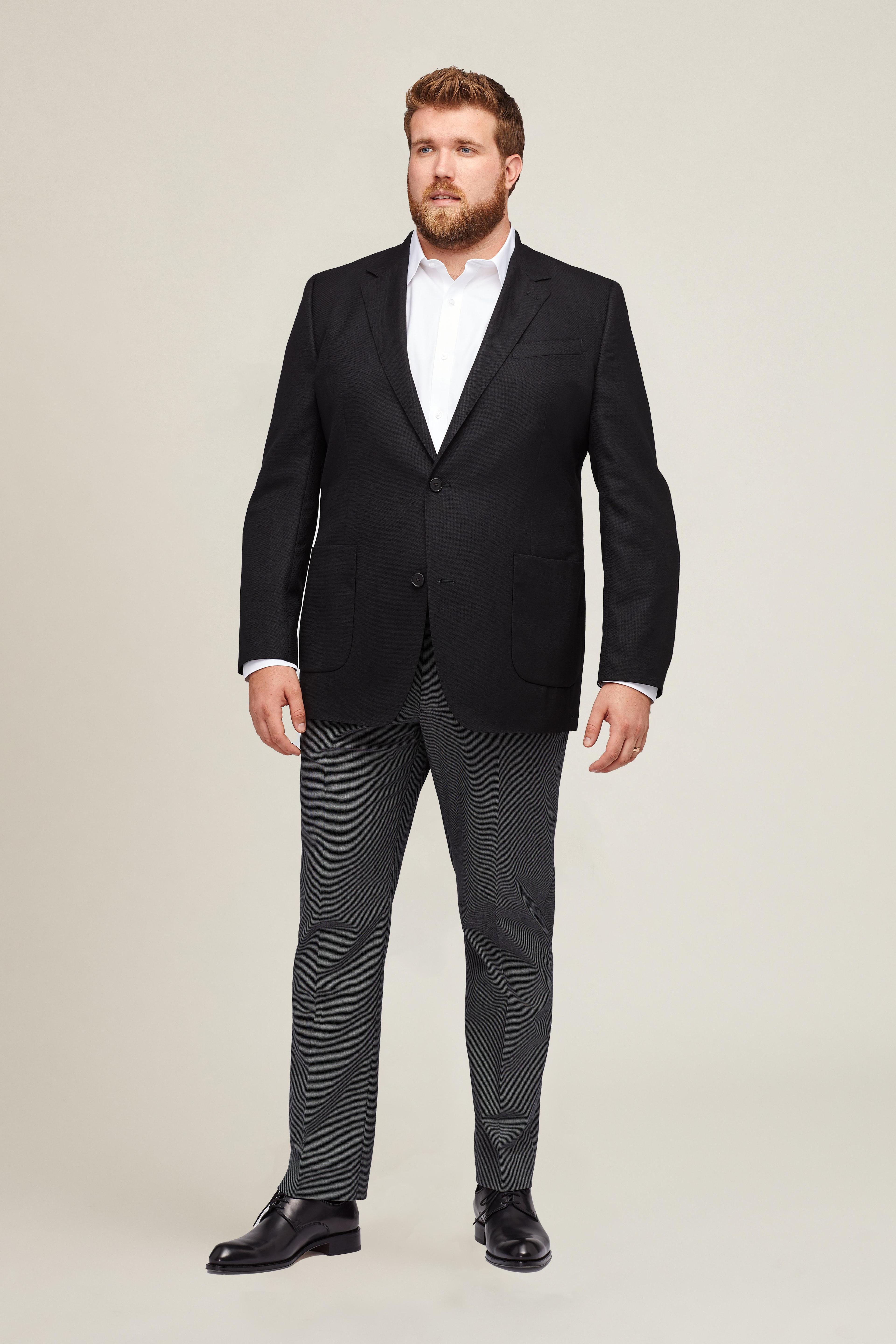 Unconstructed Italian Wool Blazer Extended Sizes Product Image