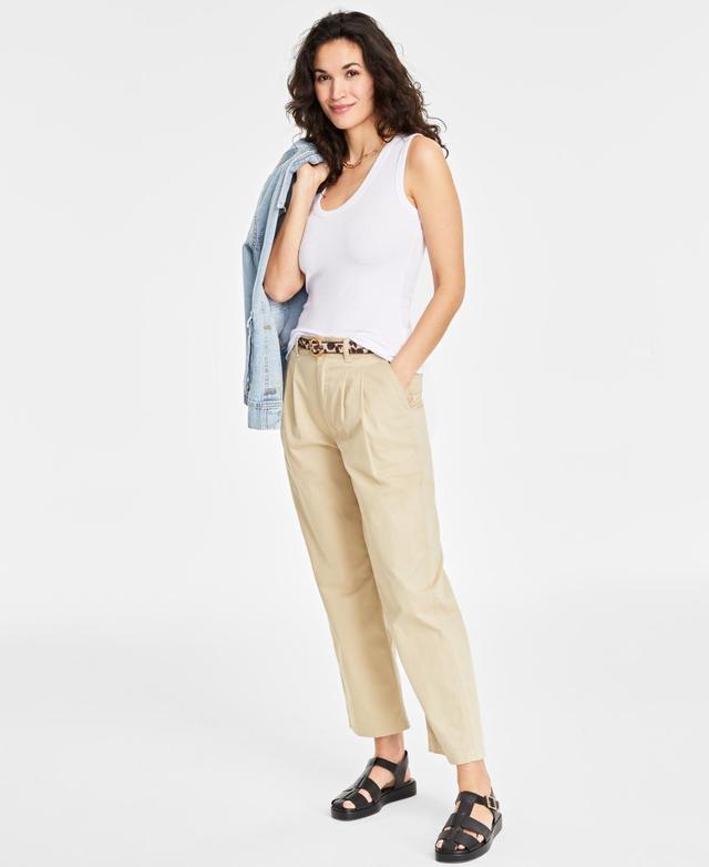 Women's Ribbed U-Neck Tank, Created for Macy's Product Image