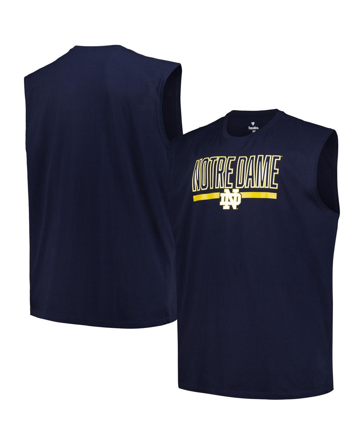 Mens Profile Notre Dame Fighting Irish Big & Tall Tank Top Blue Product Image