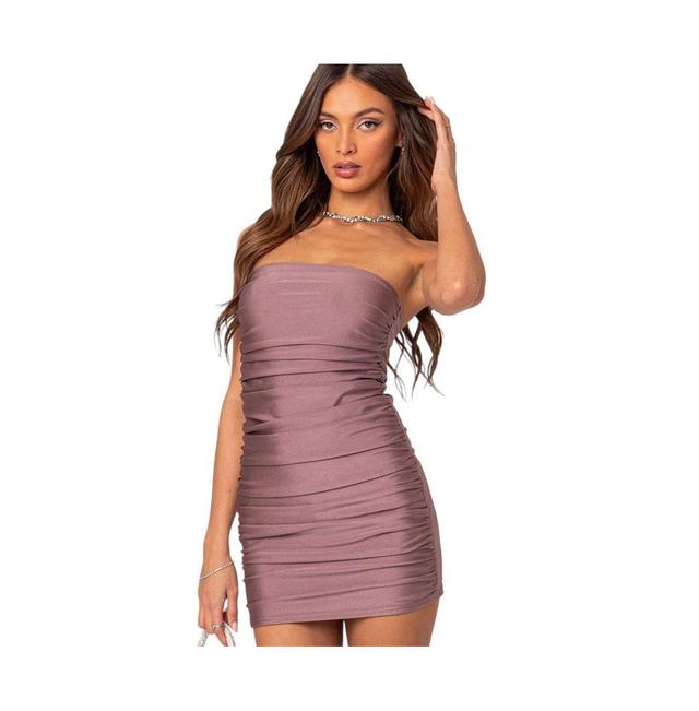 Womens Cece shiny gathered mini dress Product Image