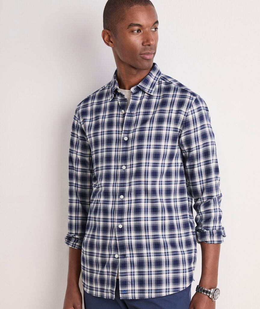 On-The-Go Brushed Twill Plaid Shirt Product Image