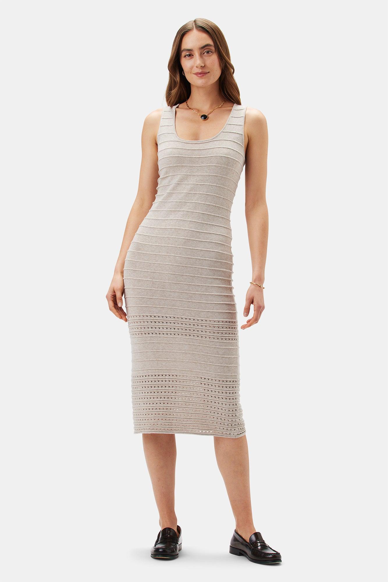 Cora Flaxen Eco Dress - Oatmeal product image