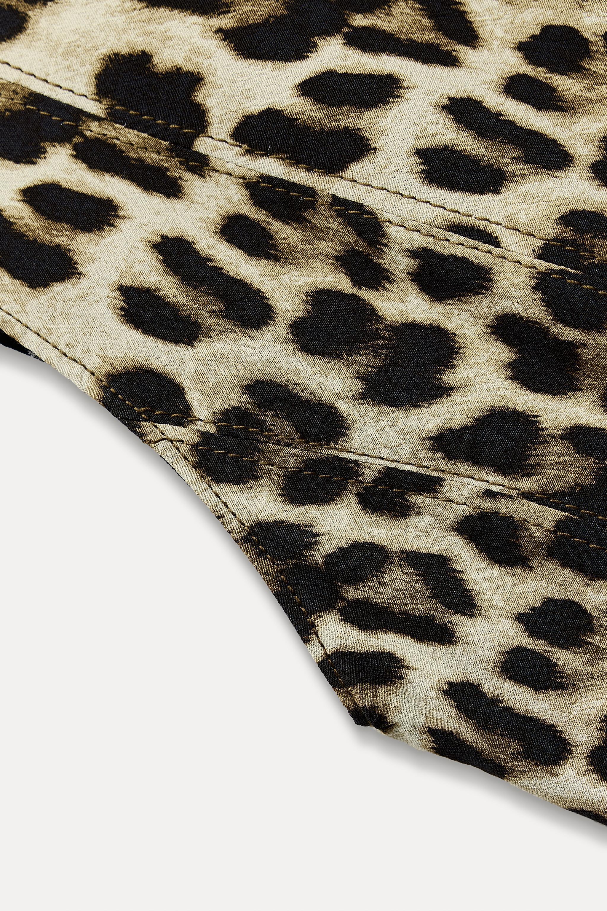 ANIMAL PRINT GODET DRESS ZW COLLECTION Product Image