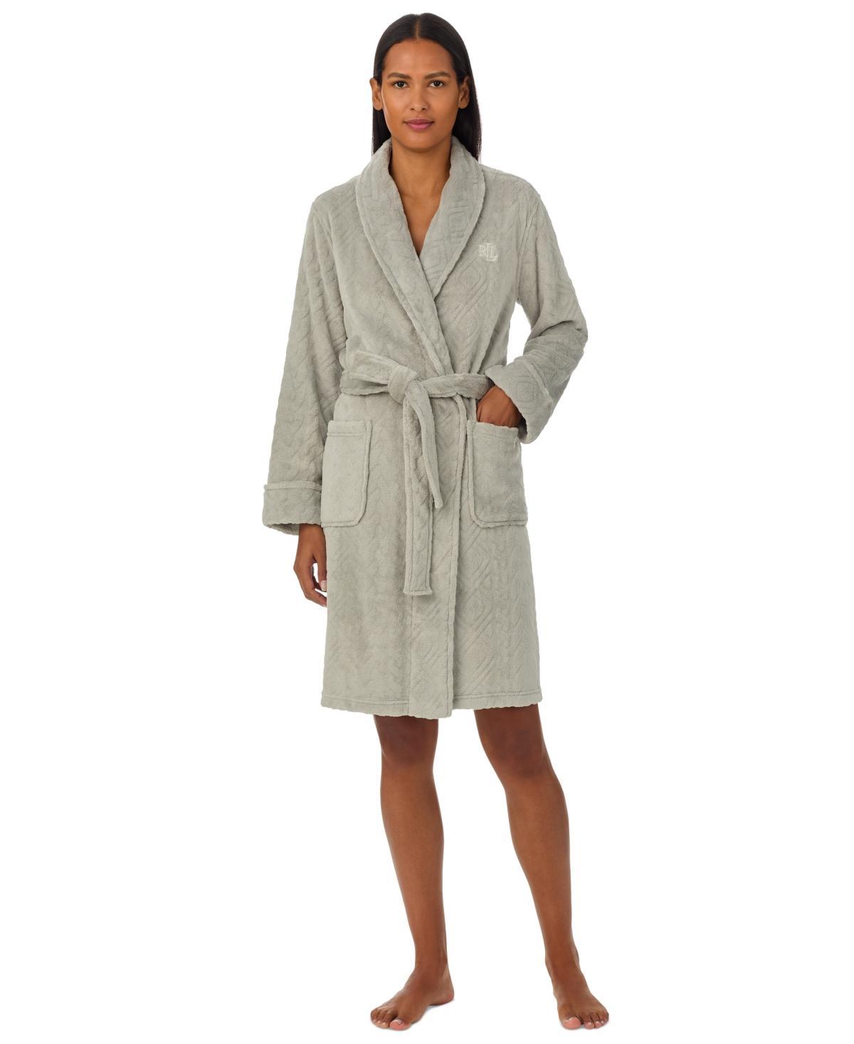 Lauren Ralph Lauren Womens Long-Sleeve Shawl-Collar Robe Product Image