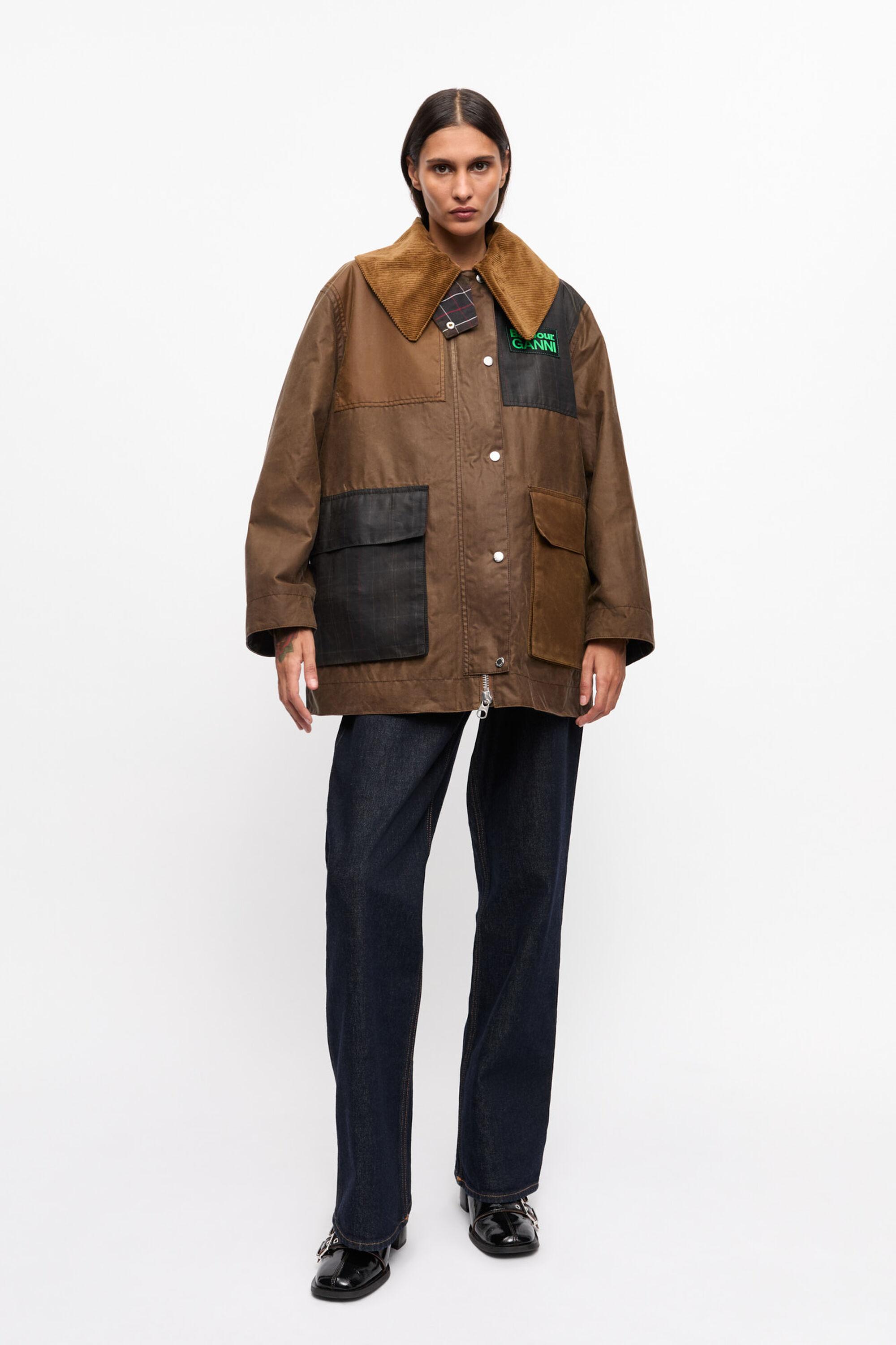 GANNI x Barbour Waxed Duffle Coat Product Image