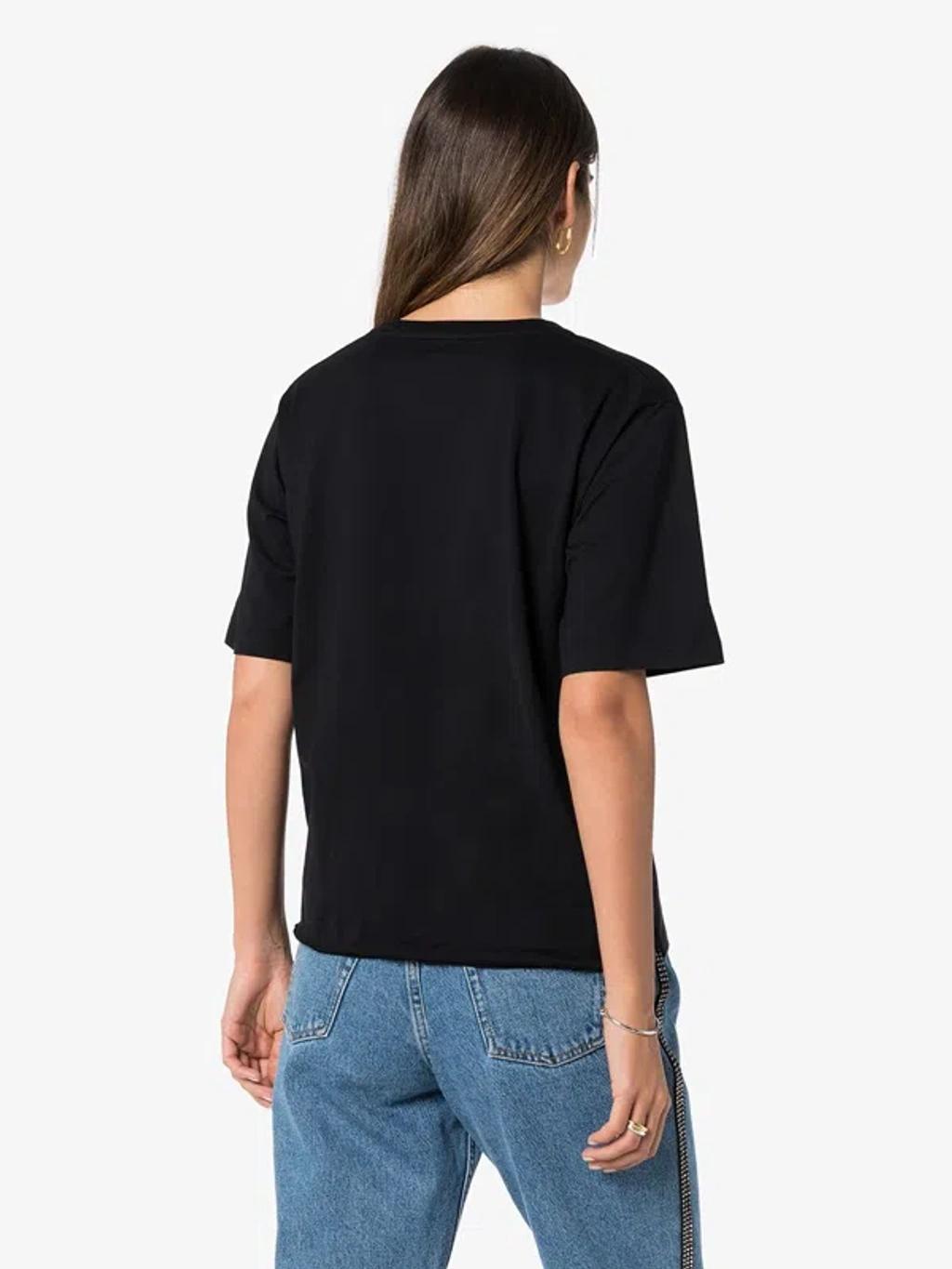 Logo Cotton T Shirt In Black Product Image