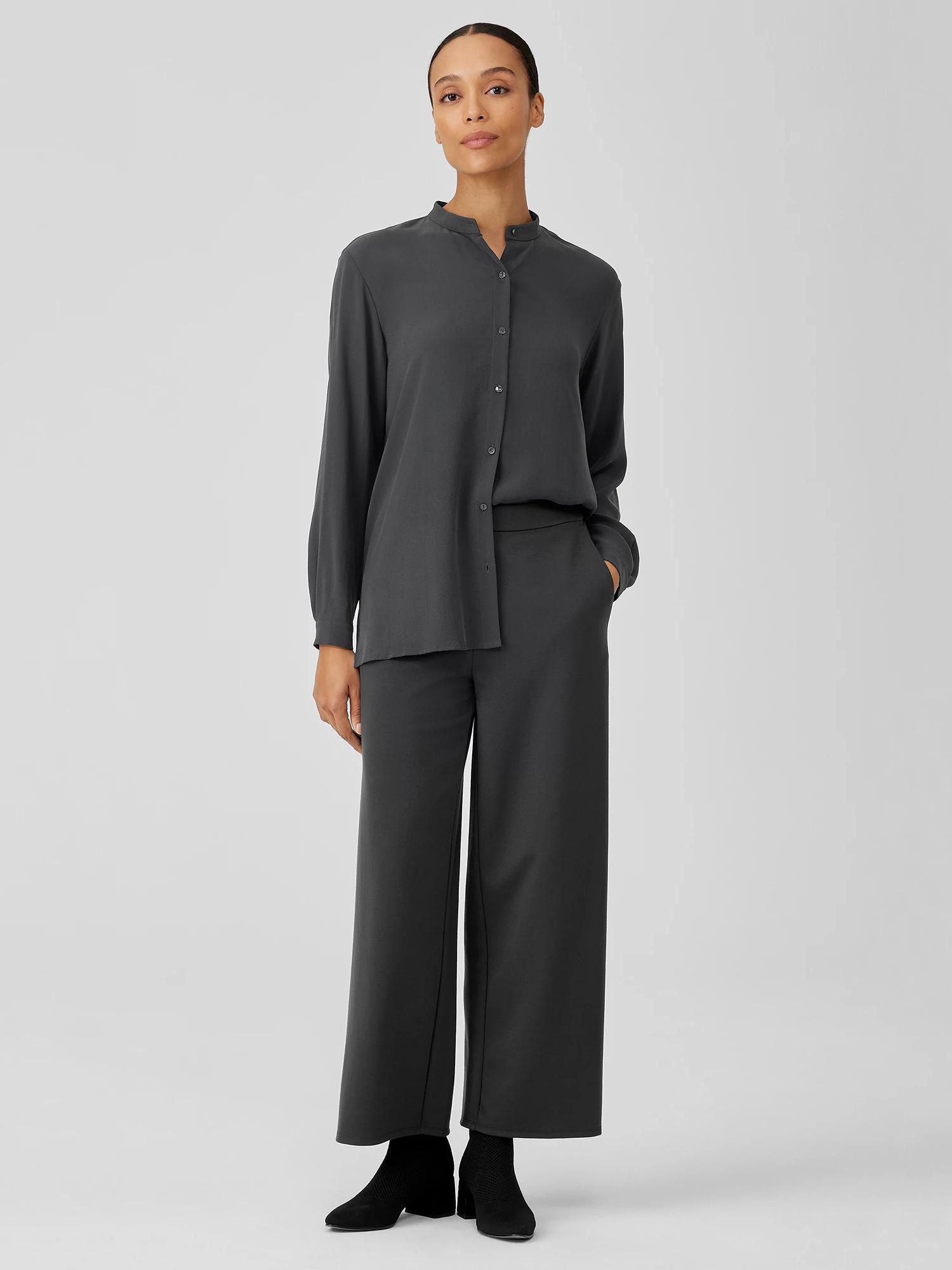 EILEEN FISHER Washable Flex Ponte Wide-Leg Pantfemale Product Image