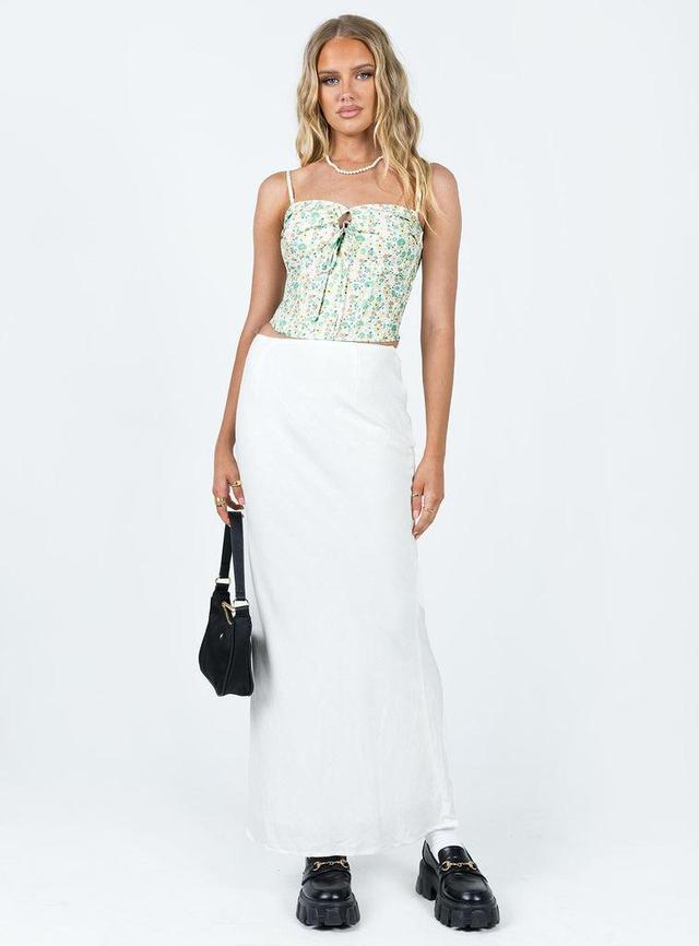 Jodie Maxi Skirt White Product Image