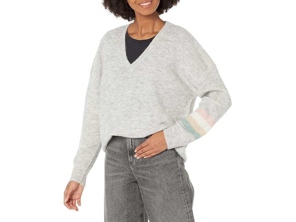 SUNDRY Tunic Sweater (Cloud) Women's Clothing Product Image