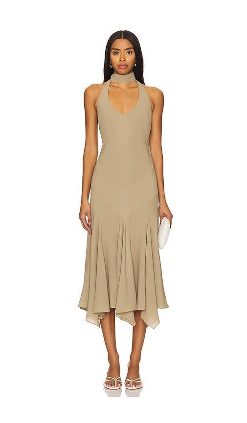 Raye Halterneck Midi Dress Product Image