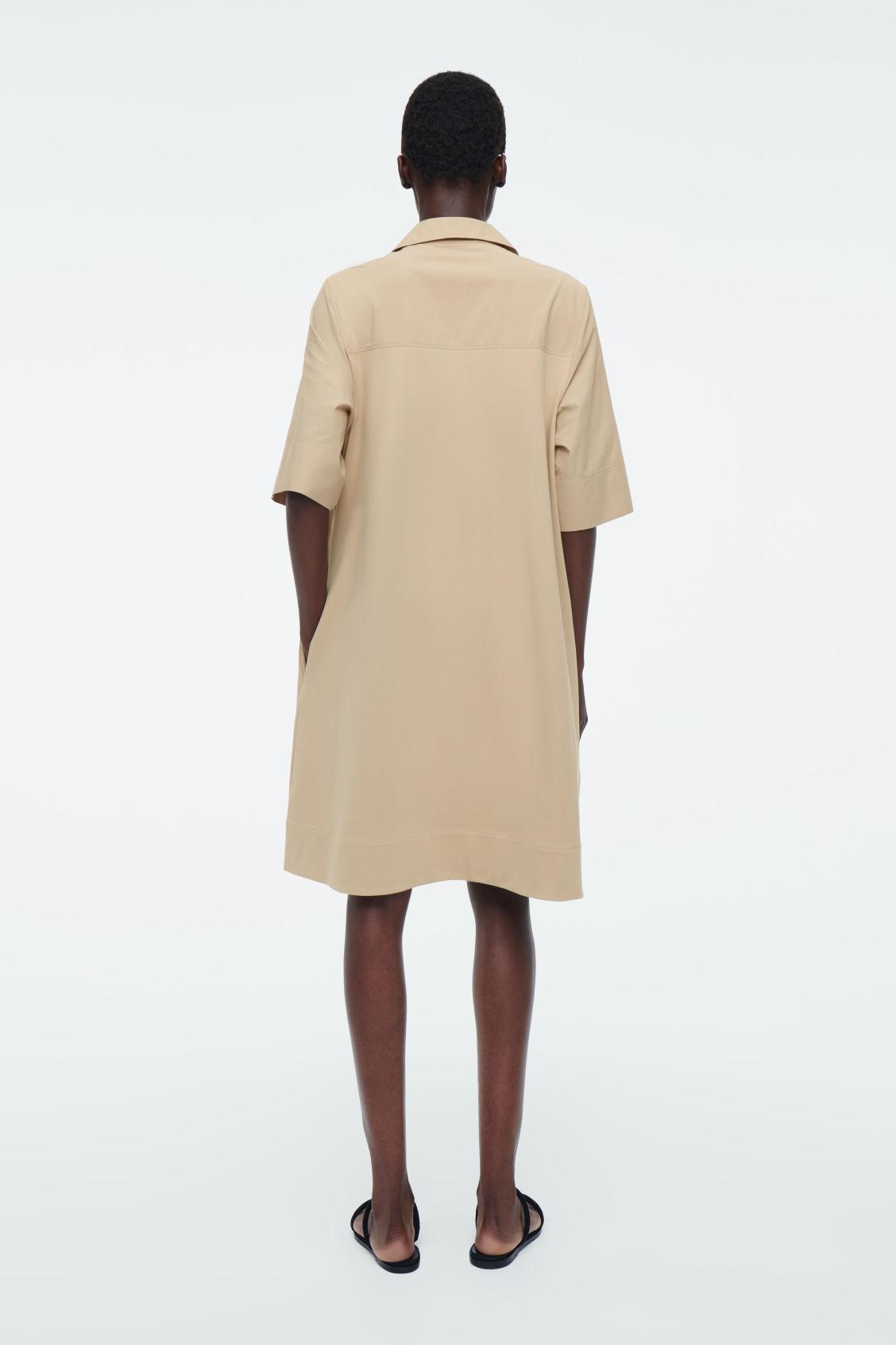 OVERSIZED OPEN-COLLAR SHIRT DRESS Product Image