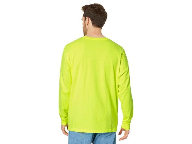 Carhartt Workwear Pocket L/S Tee (Brite Lime) Men's Long Sleeve Pullover Product Image