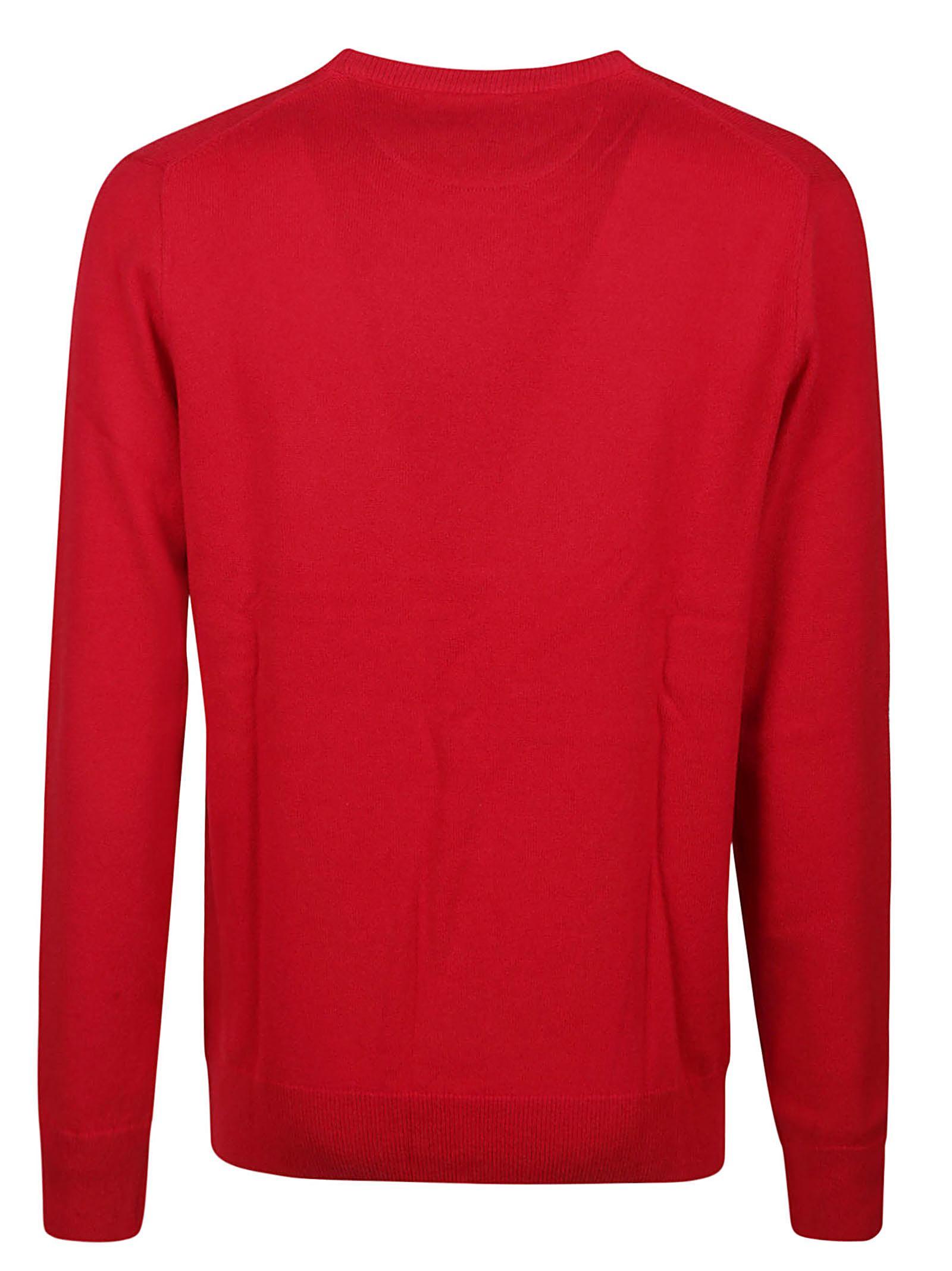 Long Sleeve Sweater In Park Ave Red Product Image