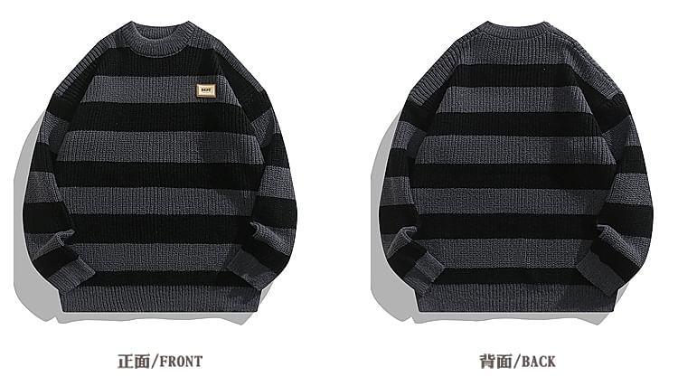 Crewneck Striped Sweater Product Image