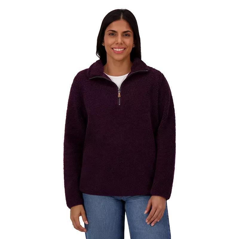 Womens ZeroXposur Alberta Double Side Pique Sherpa Quarter Zip Pullover Product Image