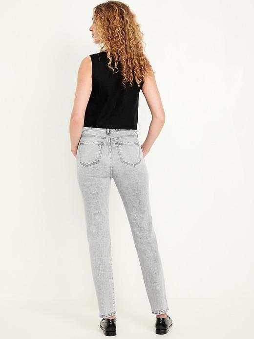 High-Waisted Vintage Slim Jeans Product Image