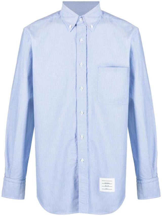 Chest-pocket Oxford Shirt In Blue Product Image