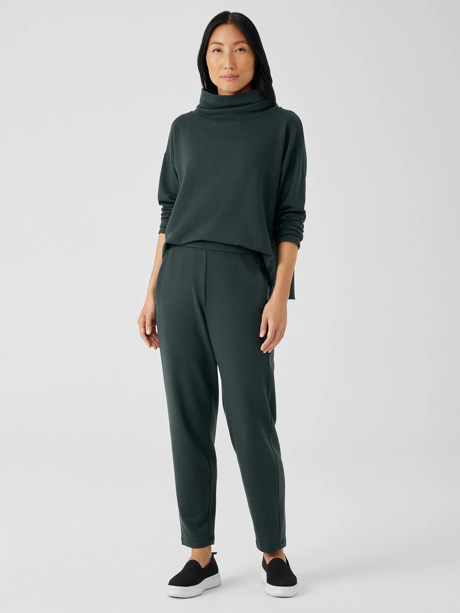 EILEEN FISHER Cozy Brushed Terry Hug Slouchy Pantfemale Product Image