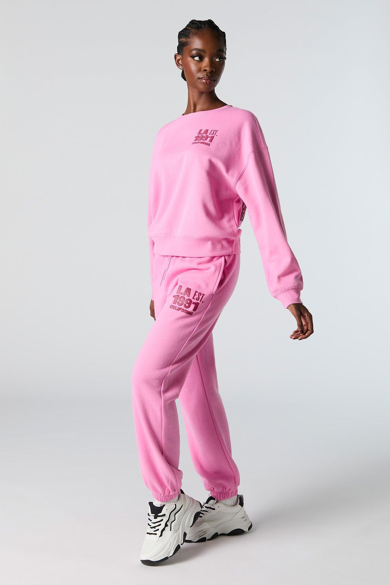 Destination Embroidered Fleece Jogger Female Product Image