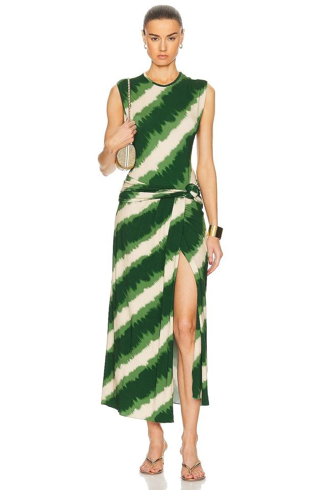 Johanna Ortiz Wrapped In Color Ankle Dress Green. (also in ). Product Image