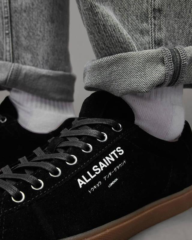 AllSaints Underground Suede Low Top Sneakers Product Image