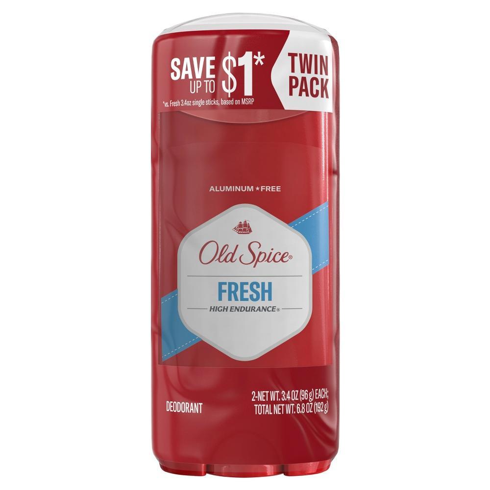 Old Spice High Endurance Aluminum Free Deodorant for Men - 3.4oz/2pk Product Image