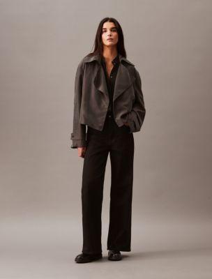 Cropped Trench Coat Product Image