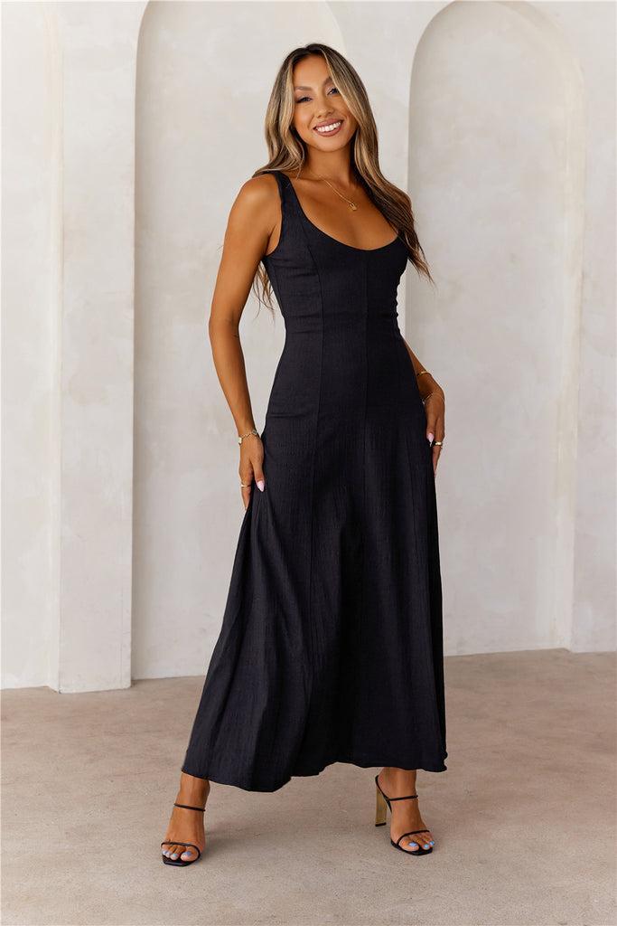 Twirling Tango Maxi Dress Black Product Image