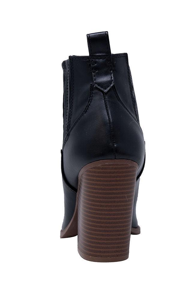 Cheyenne Black Pointed Toe Western Boot FINAL SALE Product Image