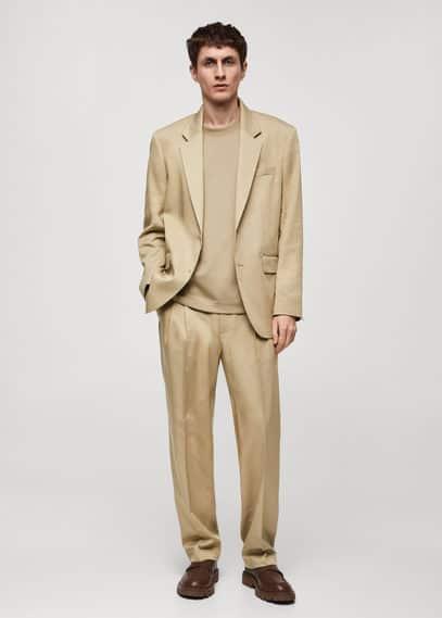 MANGO MAN - Regular fit suit blazer beigeMen Product Image