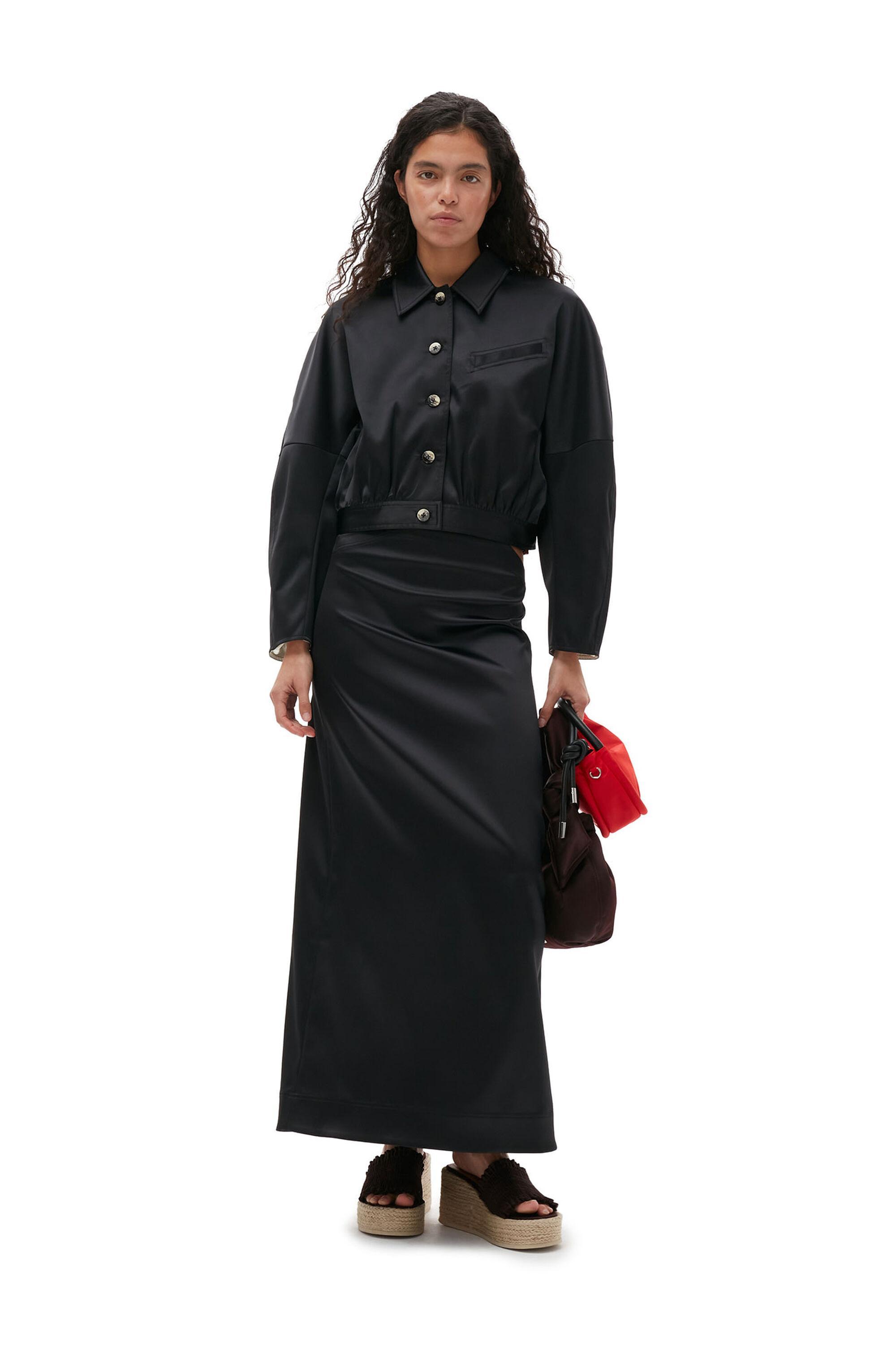 Double Satin Maxi Skirt product image