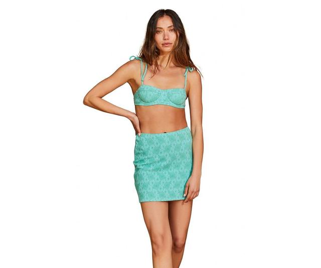 Flirtt Gottex Womens Tapestry texture Pull on swim cover up skirt Product Image