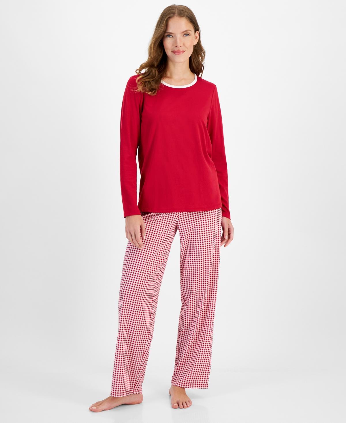 Charter Club Womens 2-Pc. Long-Sleeve Pajamas Set, Created for Macys Product Image