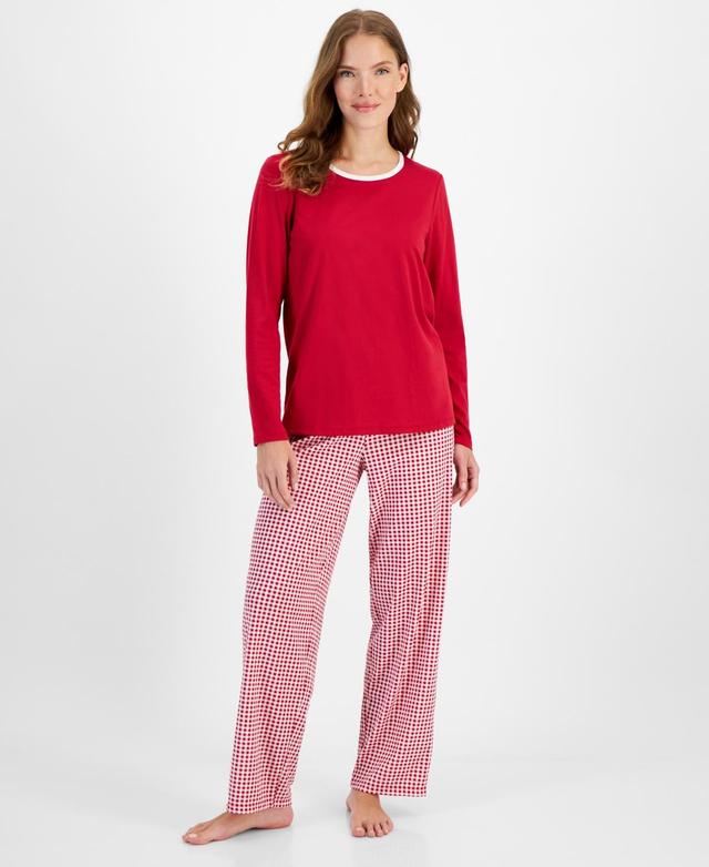 Charter Club Womens 2-Pc. Long-Sleeve Pajamas Set, Created for Macys Product Image