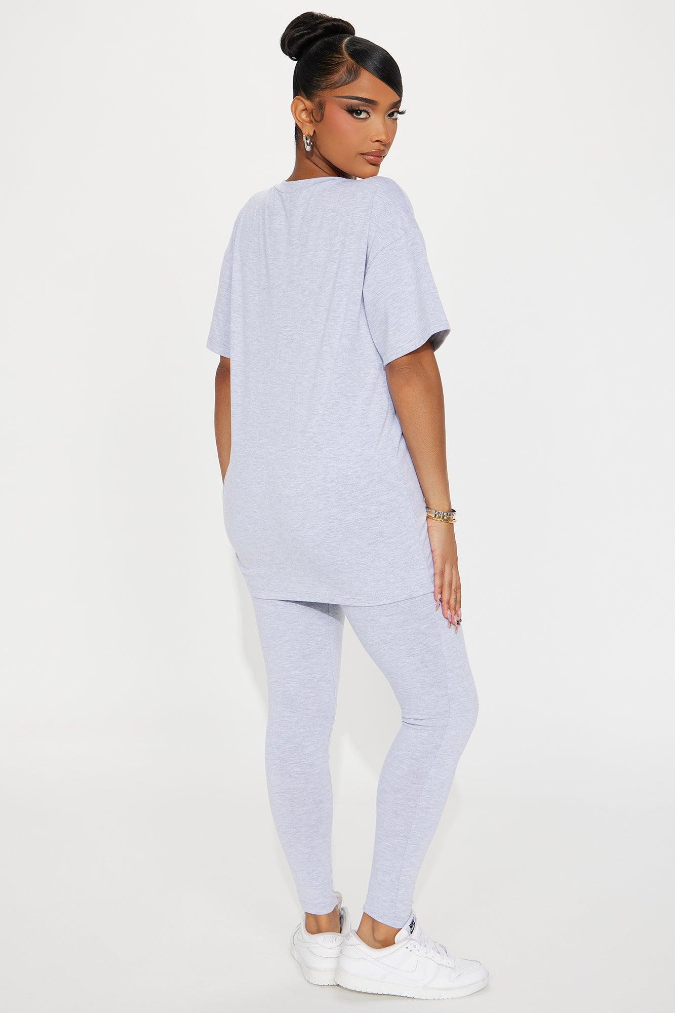 Seventy Six Legging Set - Heather Grey Product Image