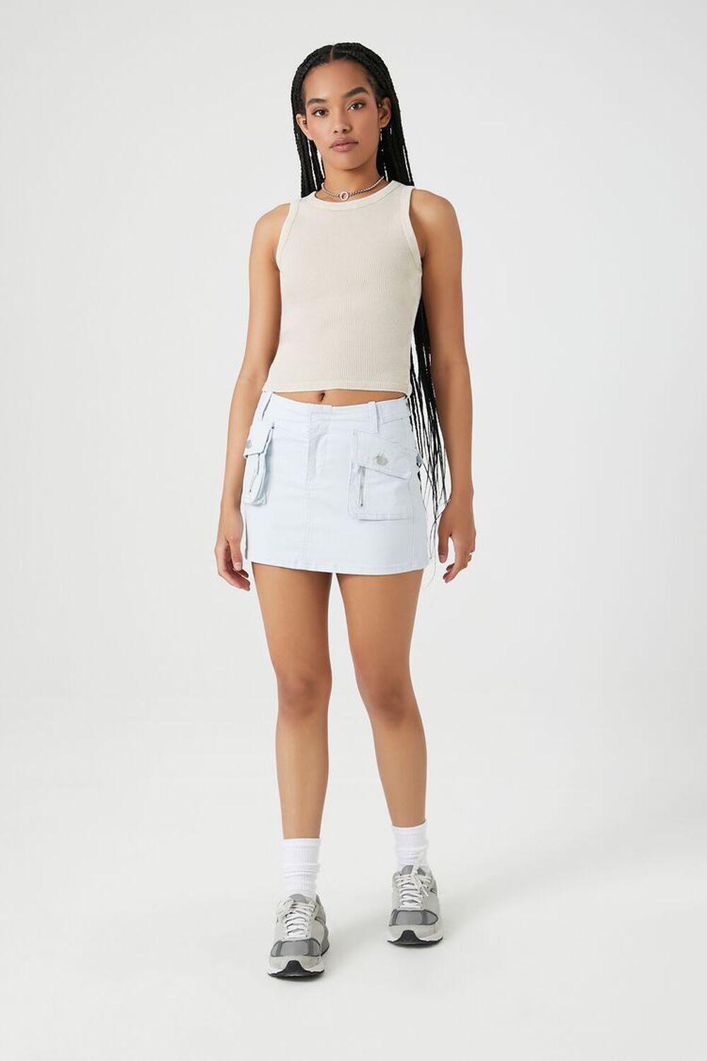 Twill Cargo Mini Skirt | Forever 21 Product Image