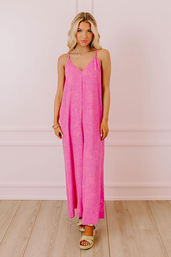 Casually Chic Floral Jumpsuit in Violet Product Image