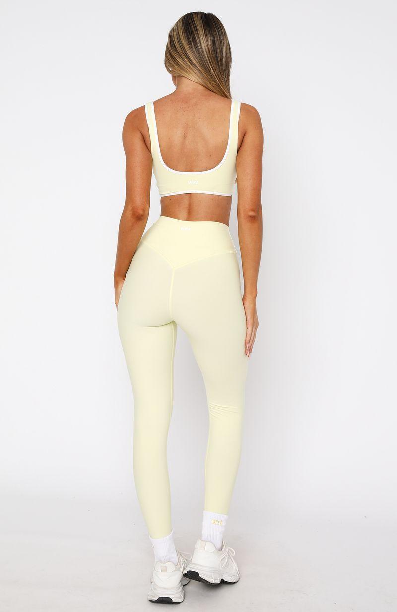 Go Getter High Waisted Leggings Lemon Product Image