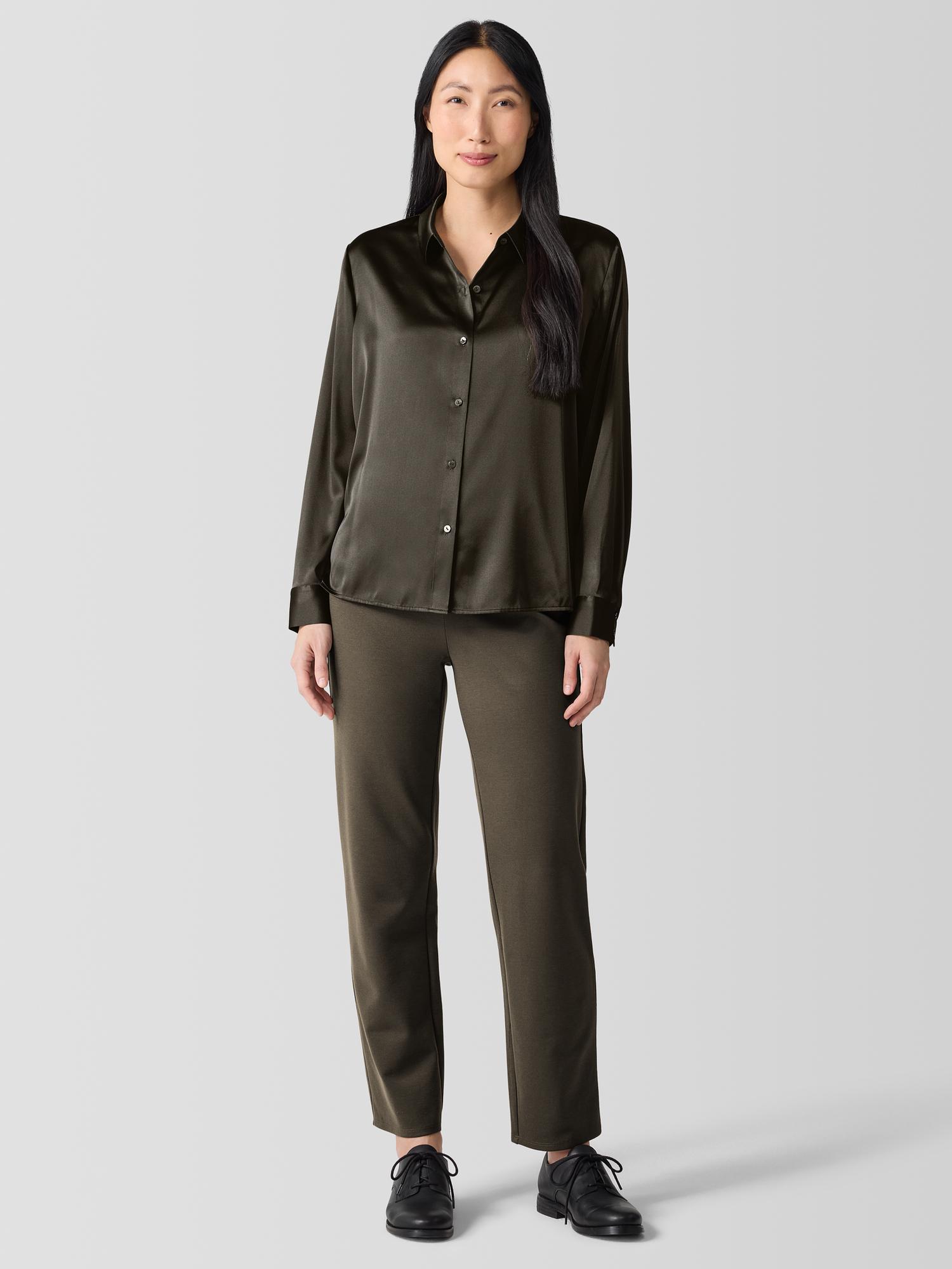 EILEEN FISHER Washable Flex Ponte Straight Pantfemale product image