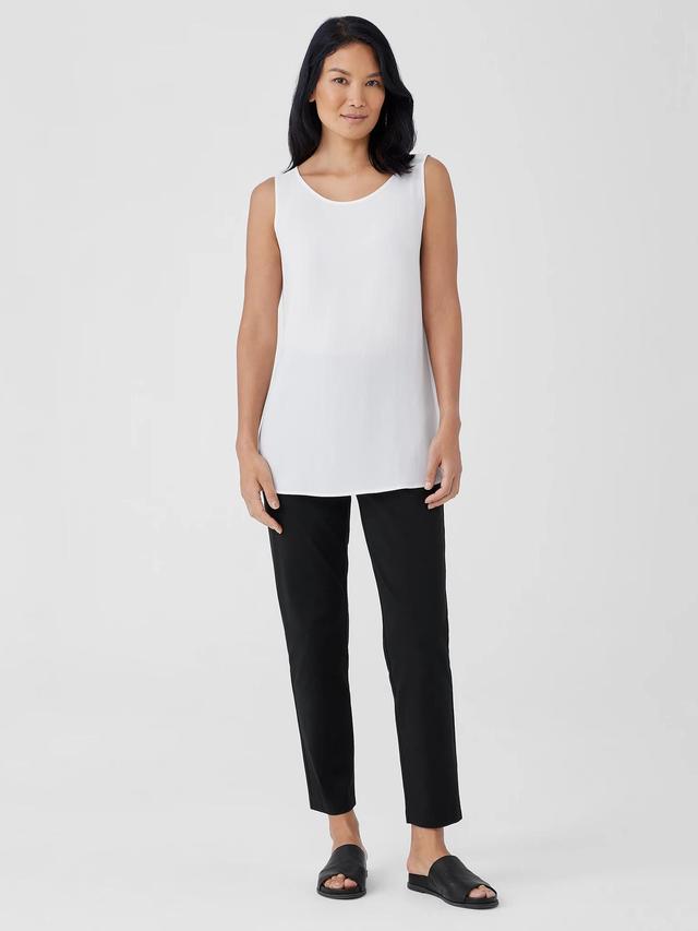 EILEEN FISHER Cotton Blend Ponte Slim Pantfemale Product Image