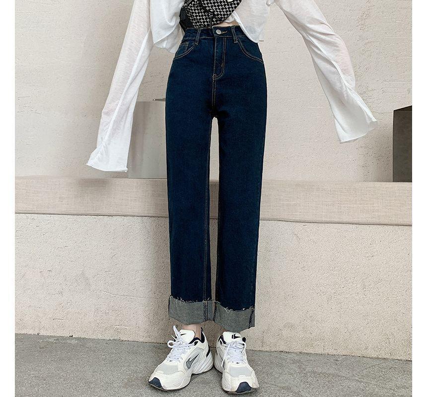 Mid Rise Straight Leg Jeans product image